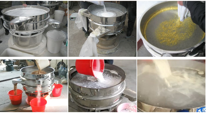 豆?jié){振動篩可適用于化工行業(yè)、食品行業(yè)、冶金礦業(yè)、公害處理等行業(yè)