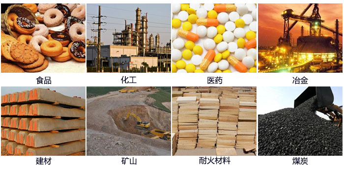 DH-800振動(dòng)篩適用的行業(yè)：食品，化工，醫(yī)藥，冶金，建材，礦山，耐火材料，煤炭。