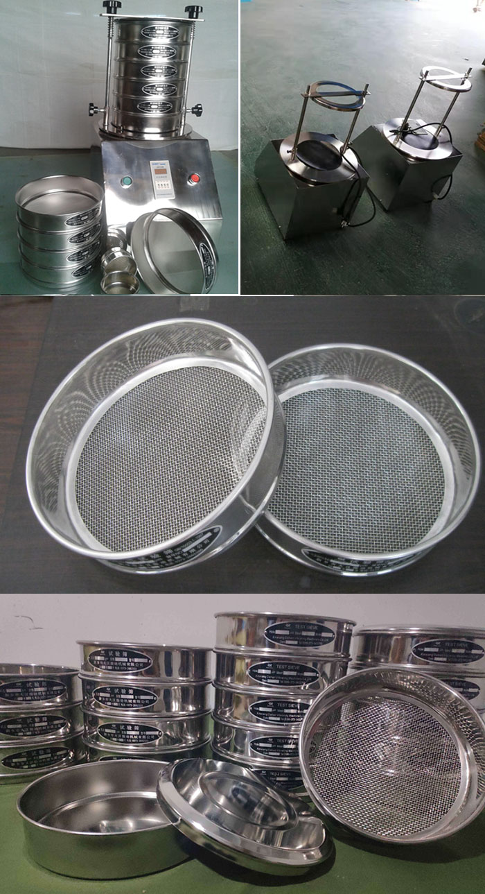 200mm型試驗(yàn)篩篩框，篩機(jī)細(xì)節(jié)展示圖