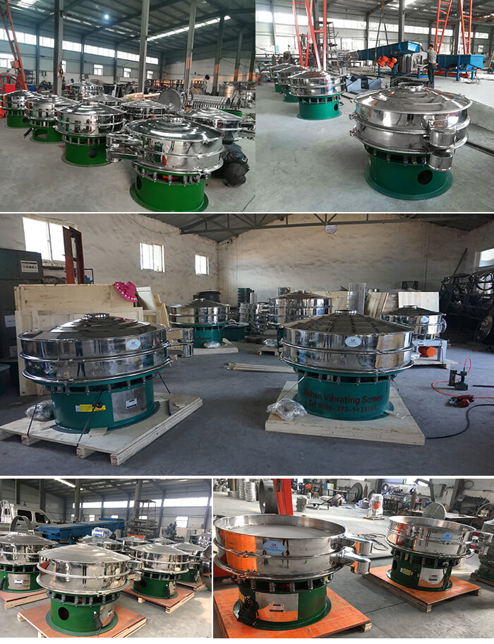展示廳展示旋振篩，批量展示不銹鋼振動(dòng)篩，包裝氣體保護(hù)振動(dòng)篩，批量展示碳鋼旋振篩
